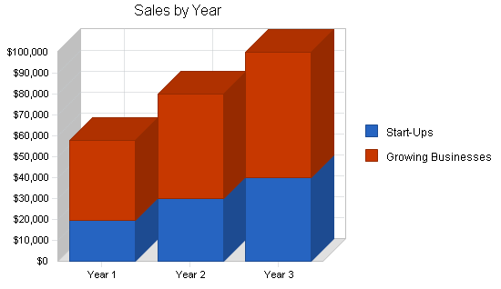 Office consulting business plan, strategy and implementation summary chart image