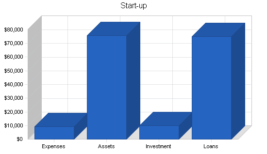 Kids clothing store business plan, company summary chart image