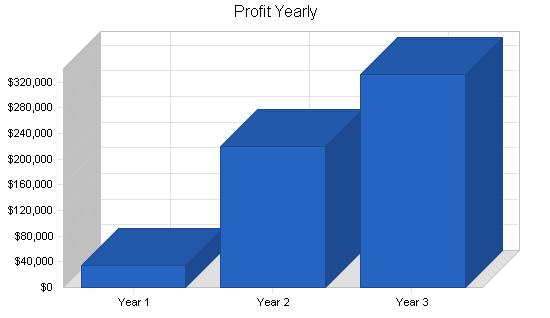 Video television production business plan, financial plan chart image