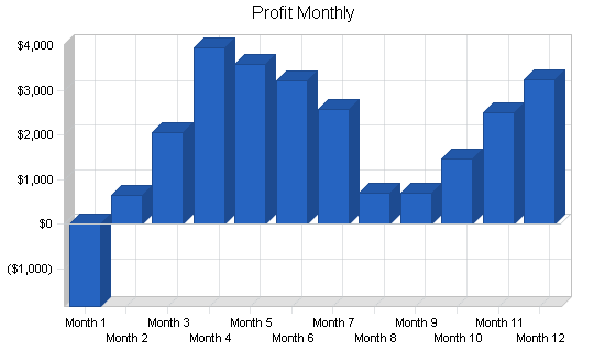 Convenience store soda fountain business plan, financial plan chart image