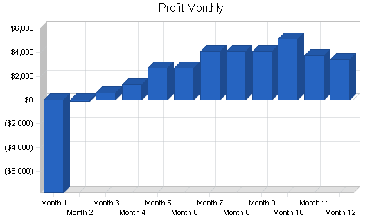 Medical language translation business plan, financial plan chart image