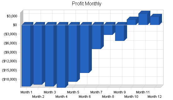 Data recovery business plan, financial plan chart image