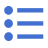 bulleted list icon indicating concise