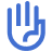 raised hand icon indicating engagement